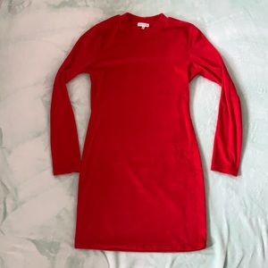 Red Long Sleeve Dress